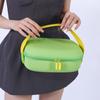 Makeup Case Waterproof PU Cosmetic Bag Candy Color Square Portable Tote Bag Space Saving Zipper Make Up Pouch Bag Women
