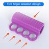 Силиконовый эспандер для пальцев, 4 пальца, эргономичный массажер для рук, тренажер для силы хвата, артрит, терапия рук, реабилитационный эспандер
