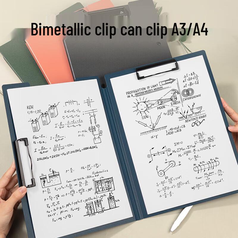 Deli A4 Folding Double-Clip Clipboard