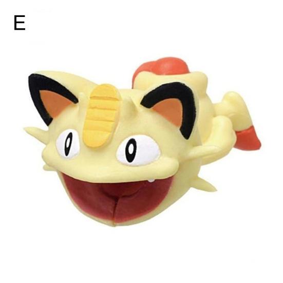 Мини Мультяшный Покемон Телефонный Кабель Зарядное устройство Пикачу Кусает Кабель для Передачи Данных Защитная Крышка