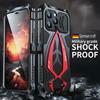 Luxury Armor Metal Phone Case for Iphone 15 Pro Max 14 13 Military Heavy Duty Full Cover Shockproof Funda with Protector Cover