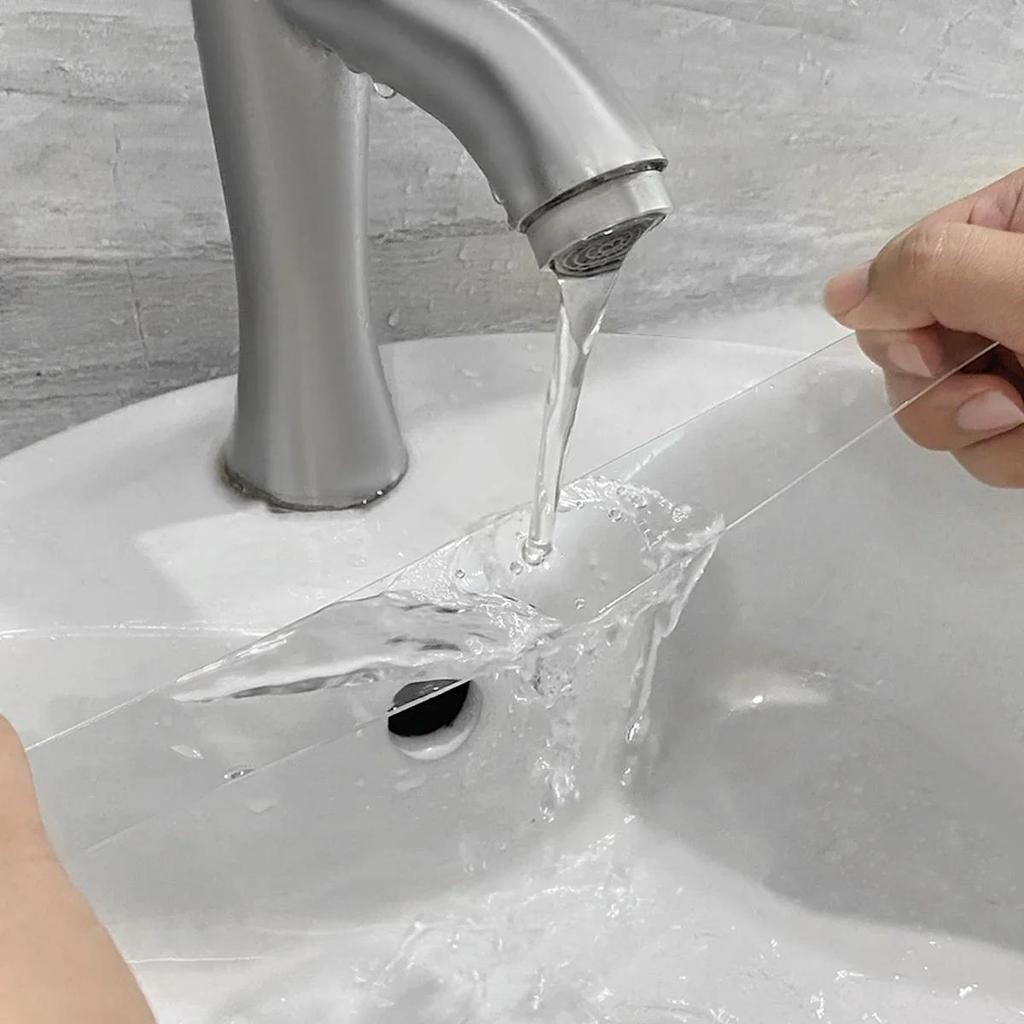 Двухсторонняя лента, водонепроницаемая многоразовая клейкая прозрачная клейкая наклейка, костюм для украшения дома, ванной комнаты, 1/2/3/5 метров