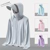 2025 Unisex Summer Ice Silk UV Protection Jacket with Detachable Brim - Quick-Drying, Breathable for Fishing