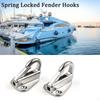 2Pcs 316 Stainless Steel Marine Fender Hook Practical Marine Spring Snap Hook  Yacht