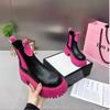 Fashionable Women's Boots 2024 New High-top Colorful Pipe Boots One-leg Short Boots Thick-soled Boots Casual Women's Boots