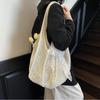 Yogodlns Women Hollow Out Crochet Tote Bag Fashion Knitted Bag Large Capacity Scarf Decor Handbag Female Summer Beach Solid Color Woven Shoulder Bag