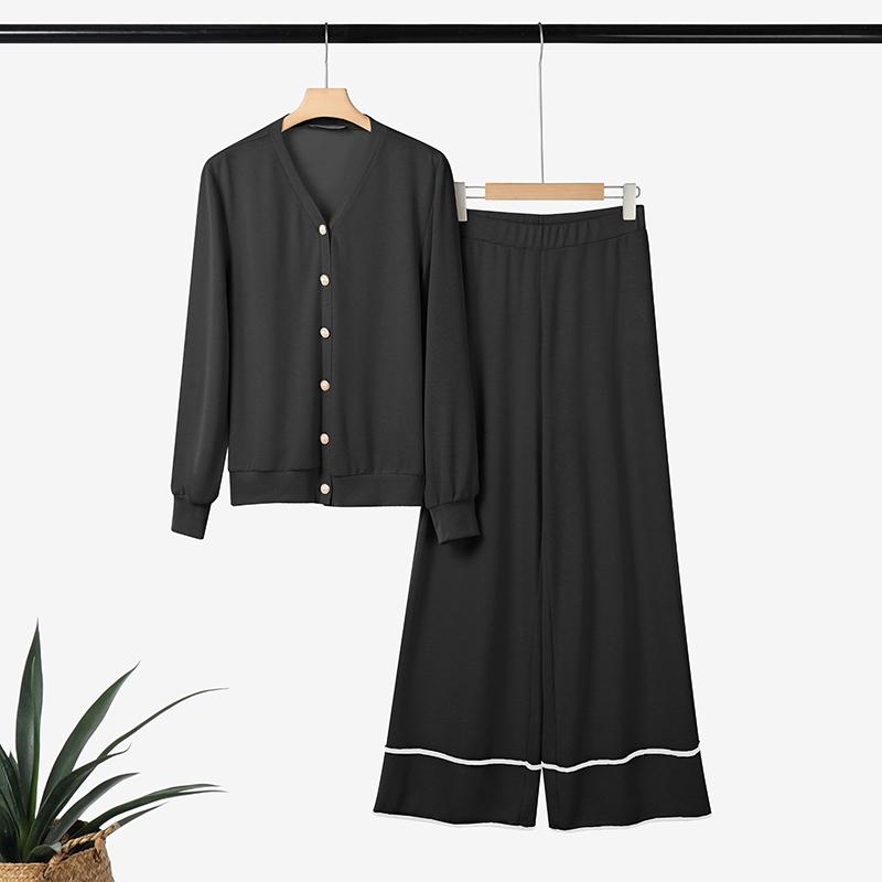 ZANZEA Женская блузка с длинным рукавом и брюки, повседневные осенние костюмы-двойки