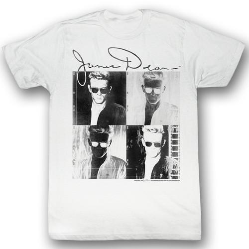 James Dean Four White Adult T-Shirt Unisex T-Shirt