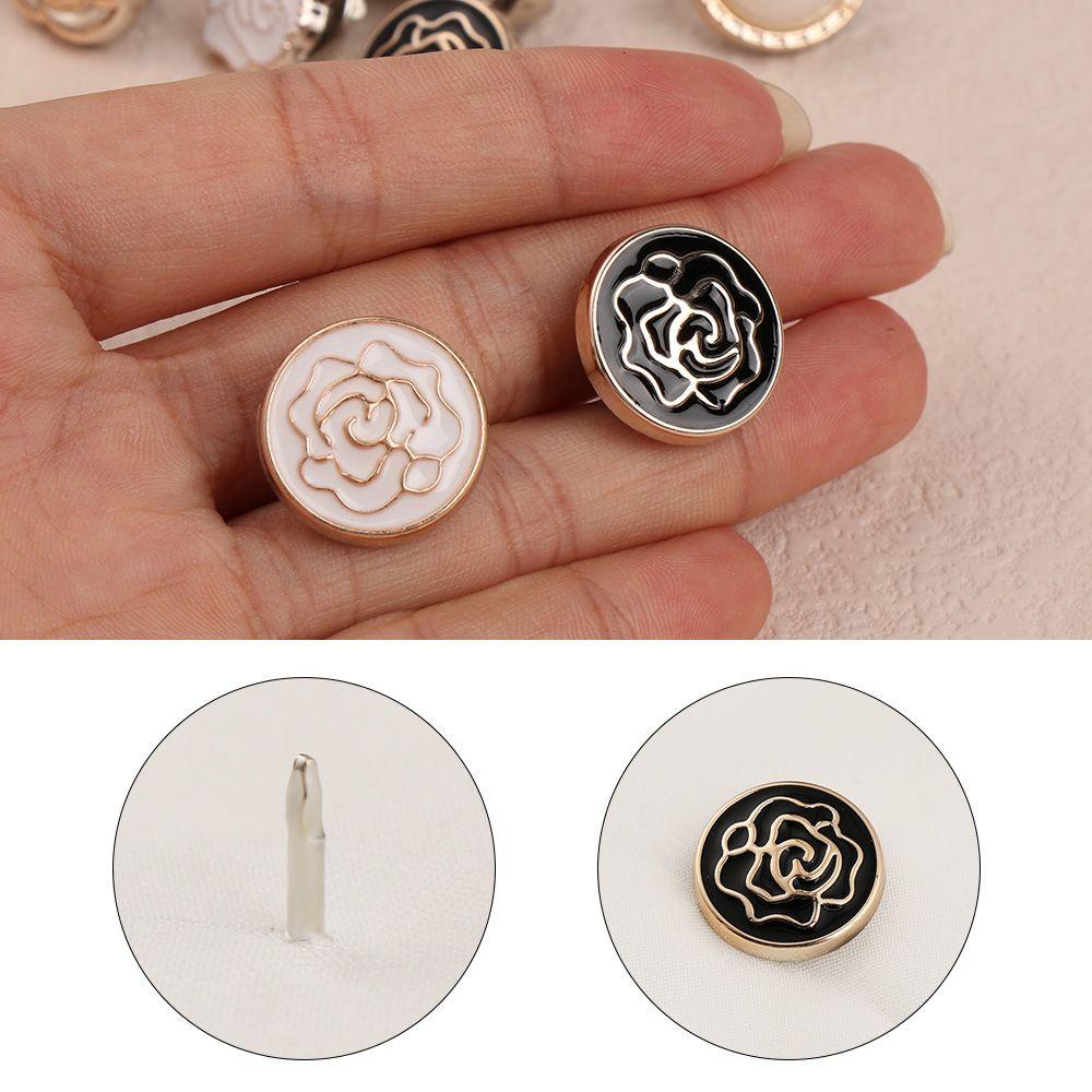 6PCS Fashion DIY Anti-exhaust Coat Button Seamless buttons Detachable Adjustable