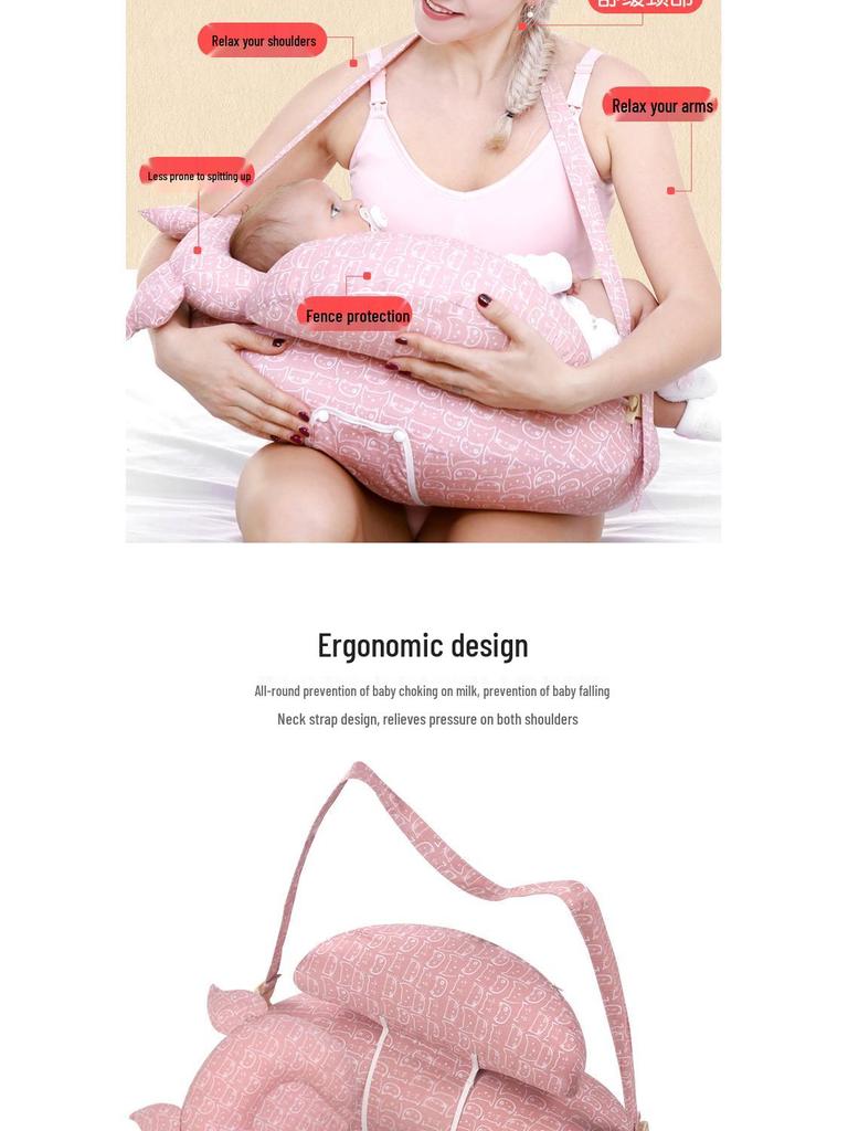Breastfeeding Pillow & Baby Support Cushion for Newborns