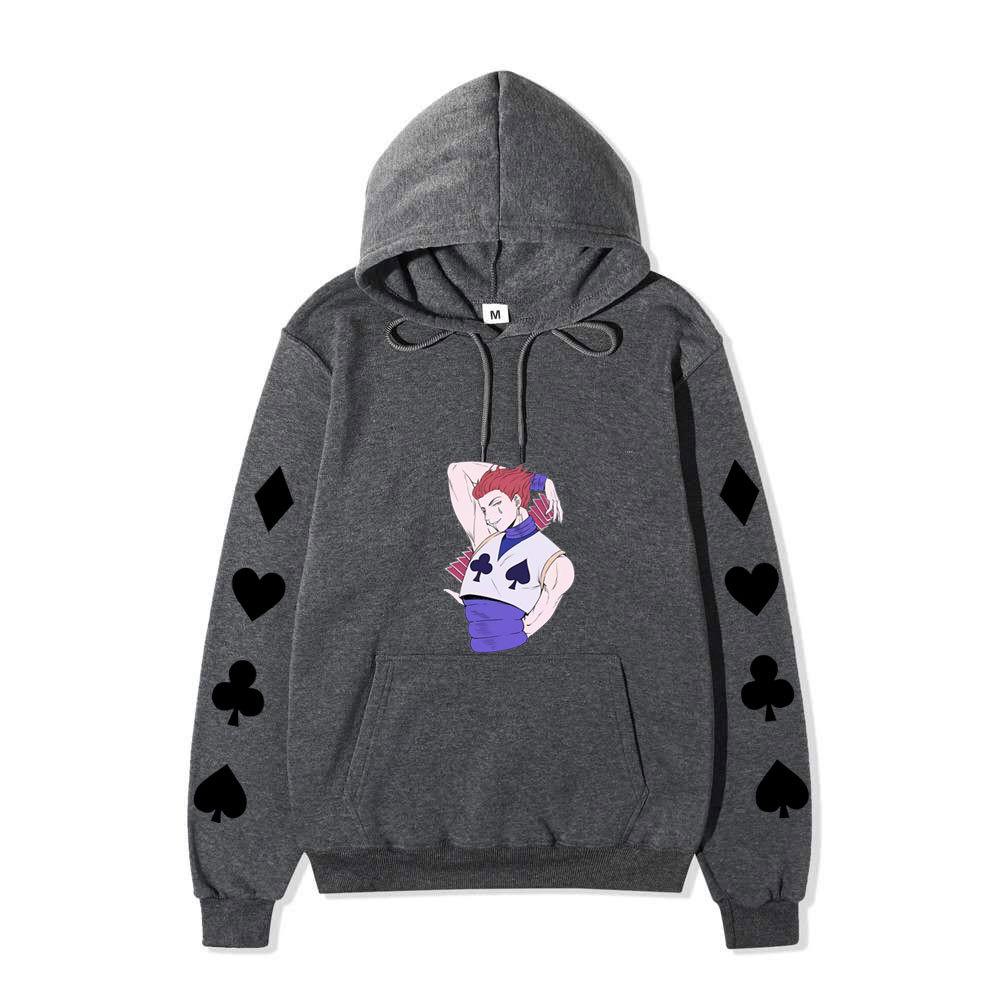 Hunter X Hunter Hisoka Anime Print Hoodie Unisex Casual Streetwear Long Sleeve Sports Pullover Sweatshirt