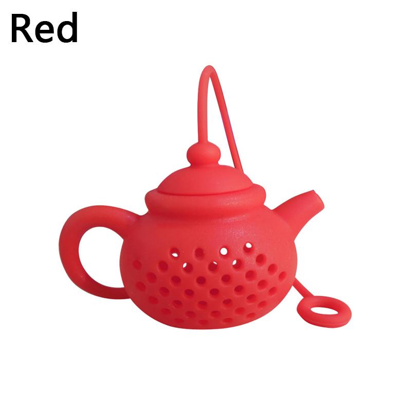 New Silicone Tea Brewer Teapot Shaped Water Filter Silicone Tea Separator Creative Tea Filter Silicone Tea Leaker