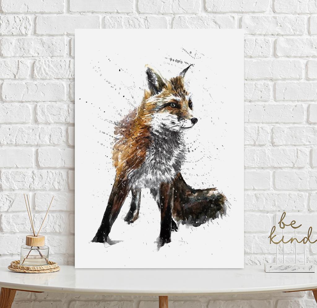 Poster Fox Abstraction Art Print