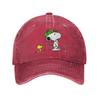 Washed Baseball Cap Peanuts Woodstock Golf Summer Trucker Female Male  Trendy Outdoor Gym Sun Snapback Cap
