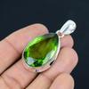 Подвеска из натурального граненого драгоценного камня перидота, серебро 925 пробы, ювелирные изделия-подвески, серебряные подвески ручной работы для подарка, пасхальный подарок