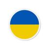 Aimant Rond - Ukraine - 8 Cm - 50 Pièces - Multicolore - Mixte