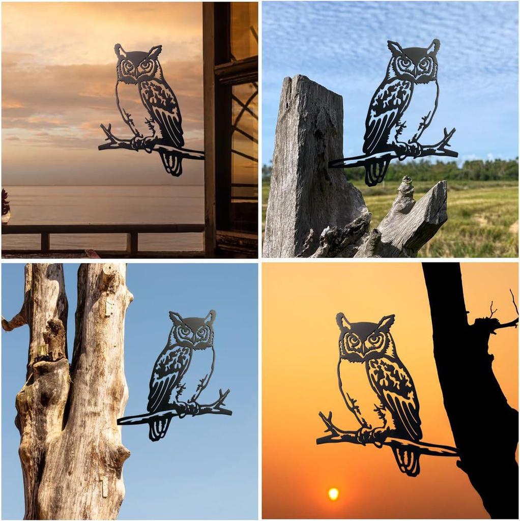 Outdoor Bald Eagle Metal Yard Decoration - Courtyard Art Statue