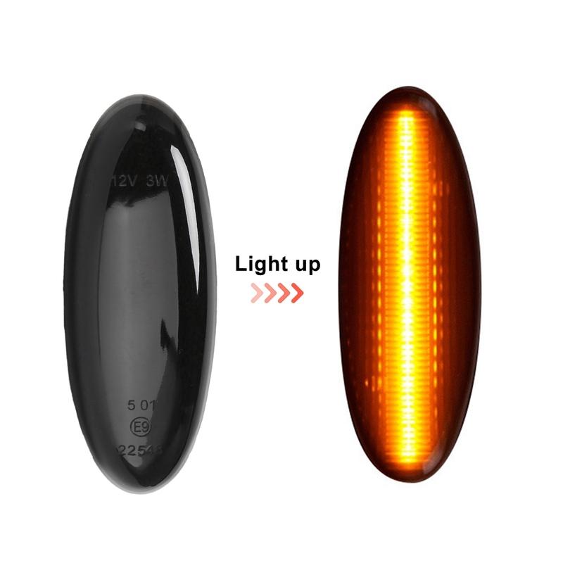 Powerful Car Side Marker Light LED Turn Signal Light For Mazda B2500 Pickup Truck 323 Tribute Protege Astina 1998-2001