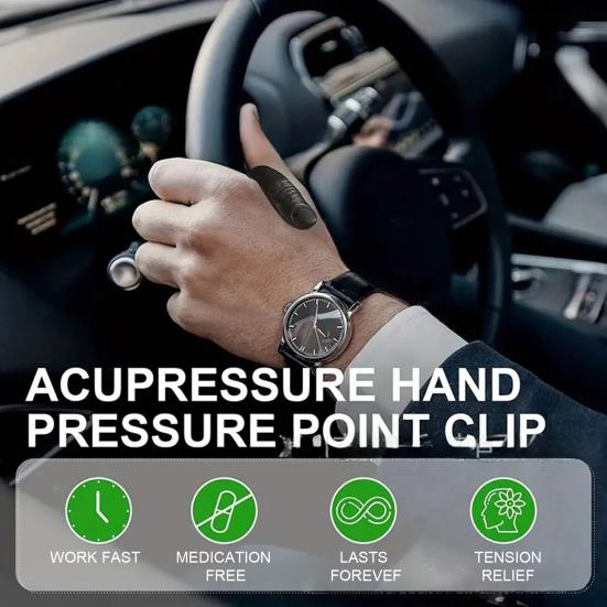 5Pcs Acupressure Clip Migraine Relief Hand Pressure Point Clip Portable Men Women Headache Tension Relief Massage Hand Clip