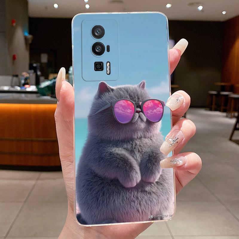 Casing For Xiaomi POCO F5 Pro 5G Phone Cover Aesthetic Luxury Cute Cool Boys Girls Soft TPU Transparent Silicone Cellphone Case