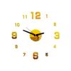3D Acrylic Mirror Effect Wall Clock DIY Sticker Mural Decal