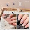 Floristic Nail Patch 14Strips Nail Art Stickers Gel Nail Stickers  DIY Nail Art Making
