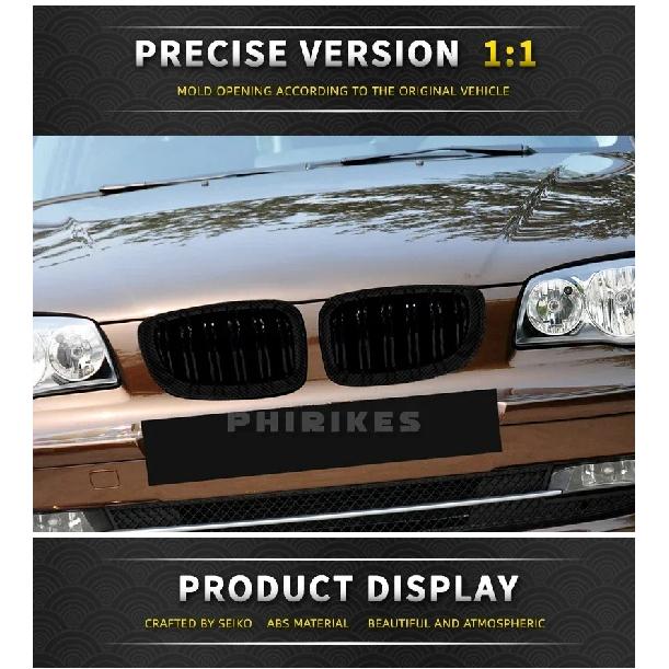 Для BMW E81 E87 E82 E88 128I 130I 135I Выбранные 07-11 Автомобиль Глянцевая Черная Решетка Радиатора Передняя Решетка-Почки Двойные Пластины Двойные Линии Решетки