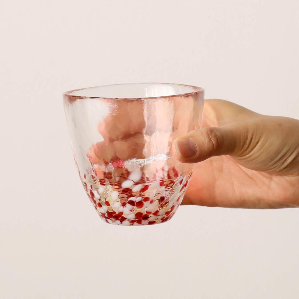 ADERIA Tsugaru Vidro Pair Glass Apple Cup Pair 270ml Cosmetic Box Made In Japan Highball Cup Beer Stylish Glass Sake Tumbler Gift Day Day Couple