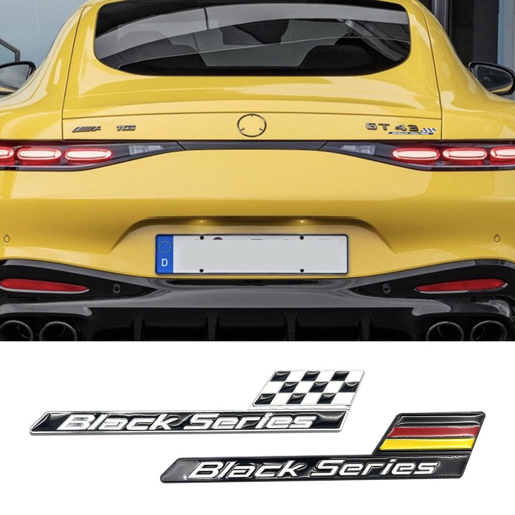 Black Series Car Badge Emblem For GT C63S A35 E63 S63 Turnk Sticker Decoration