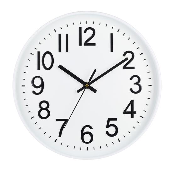 Wall Clock Large Numerals Design Easy-to-Read Battery Operated Modern Silent Non-Ticking Round Clock Wall Decoration