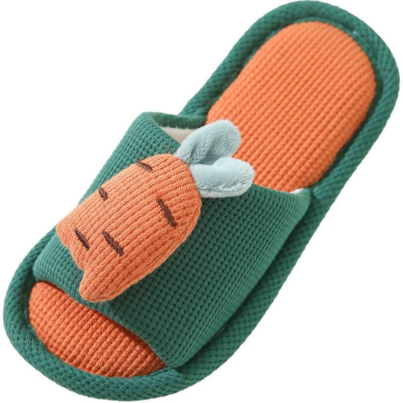 Cartoon Carrot Rabbit Slippers Indoor Non Slip Floor Couple Shoes Men and Women