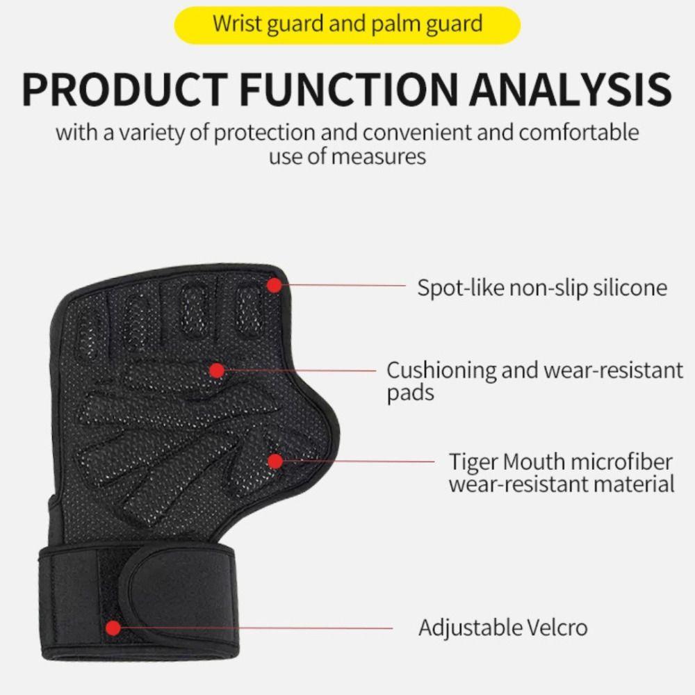 1 пара напальчников, защита ладони, перчатки, нескользящие, для тяжелой атлетики, защита рук, накладки, женские