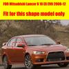 Для Mitsubishi Lancer X 10 EX EVO 2008-2016 Наклейка на автомобиль, боковое зеркало заднего вида, крышка крыла, наружная отделка заднего вида