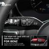 Для Mercedes Benz A B C E S GLC CLA GLA GLE GLS CLS GLK ML Класса W205 W213 W212 Углеродная Накладка на Рычаг Переключения Передач и Механизм Стеклоочистителя W176 W204