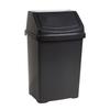 Casa 25L Swing Bin Midnight Black