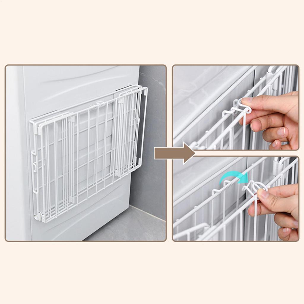 Magnetic Washer Dryer Organizer Foldable Organizer Washing Machine Lint Bin For Bathroom Kitchen Dorm Locker Apartment Home