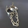 Metal Restraints Set Stainless Steel Locking Collar Cuffs Kit  Cuffs & Shackles