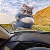 Automobile Pendant Multi-functional Suspension Big Belly Cat Design 2D Acrylic Car Pendant Backpack Charm