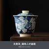 Soda Glaze Antique Yuan Blue And White Tea Cup Kung Fu Tea Set Tea Cup Household Single Coarse Pottery Incense Cup Drinking Tea Cup