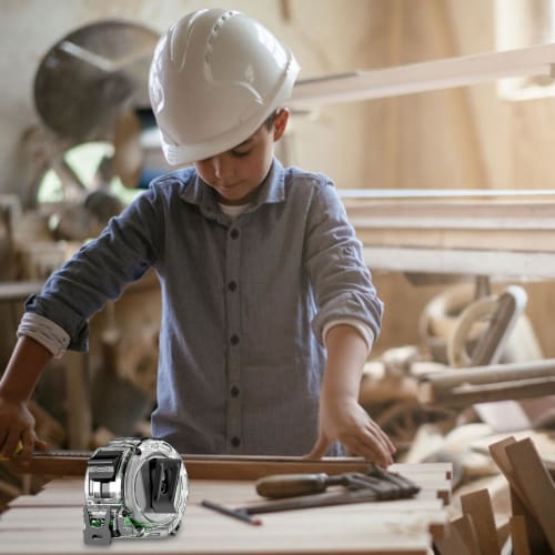 Fluorescent Measuring Tape, Transparent Measuring Tape, Double-Sided Fluorescent Drop-Resistant Measuring Tape, High-Precision Convex Fluorescent Stee