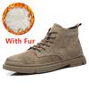 All-match Men Leather Shoes High Top Man Trainers Casual Mens Walk Footwear Warm Winter Boots Luxury Brand Vulcanized Sneakers