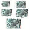 Optical Illusion Vortex Rug - Mind-Bending Geometric Art for Game Rooms  Trippy Floor Mat Anti slip carpet can be machine washed