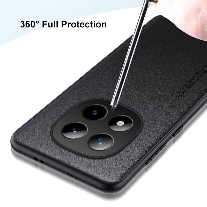 Роскошный чехол из ПУ кожи для Xiaomi Redmi Note 15 Pro 5G Задняя крышка Силиконовая защита Чехол для телефона для Redmi Note15 Pro 15Pro 5G