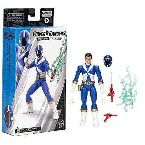 Power Rangers Lightning Collection Lightspeed Rescue Синий Рейнджер 6-дюймовая Премиальная Коллекционная Фигурка Игрушка с Аксессуарами, для Возраста от 4 лет