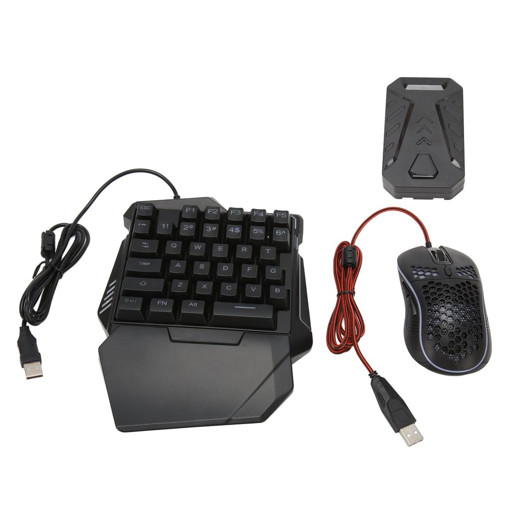 Комплект переходников для клавиатуры и мыши Проводная игровая клавиатура RGB с адаптером для проводной мыши