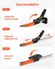 Cargo Bar, Ratcheting Cargo Bars Adjustable from 1016mm to 1854mm, Heavy-duty Steel Cargos Stabilizer with Storage Net & Divider Bar, Telescoping Load