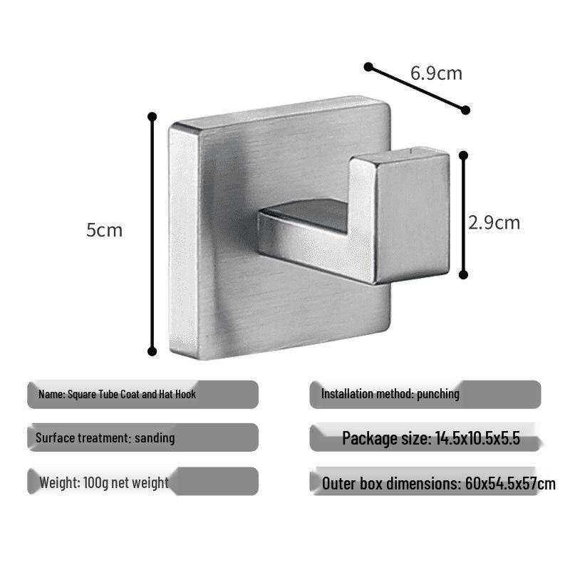 Black Bathroom Hardware Set: Towel Bar, Toilet Paper Holder, Towel Ring, Coat Hook, Storage Rack