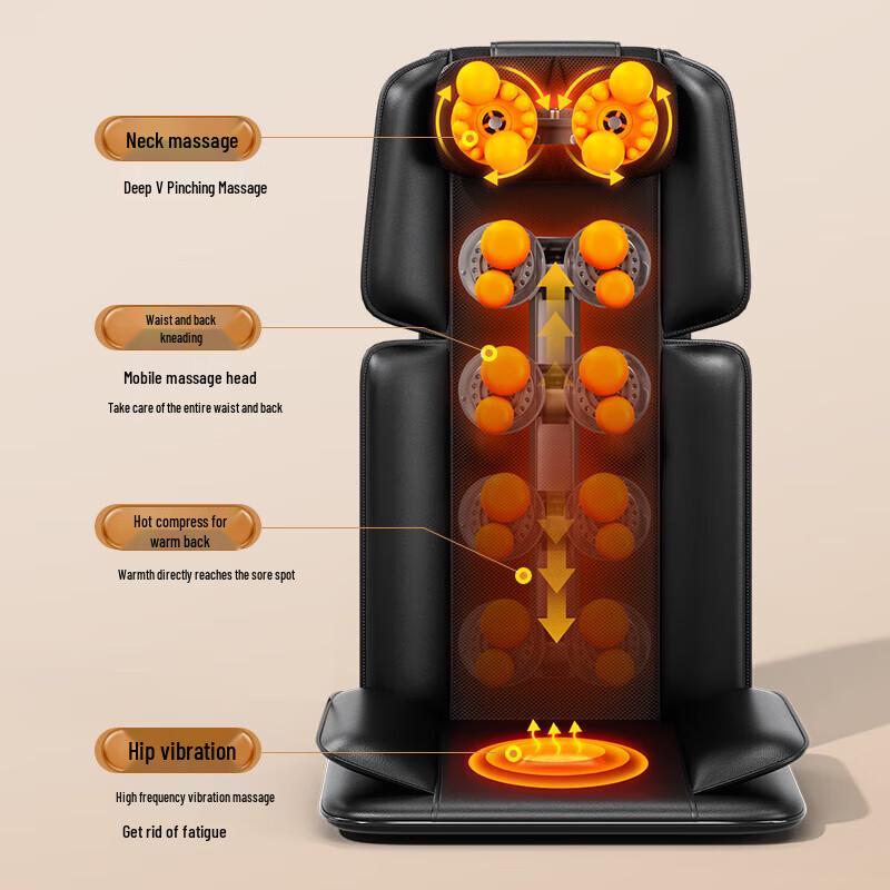 AUX Full Body Massage Mat with Neck Massager CN plug (adapter included)