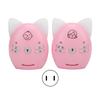 Pair Wireless WalkieTalkie with Night Light Sound Monitor for Family Communication