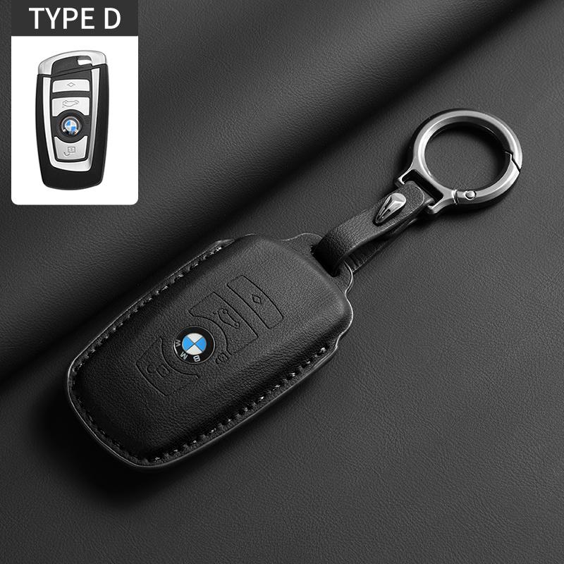 SQLI6 Soft Leather Car Key Case Full Cover Shell For BMW 1 2 3 4 5 6 Series X1 X3 X4 X5 X6 F36 F25 F26 F30 F34 F10 F07 F20 Z10 F15 F16